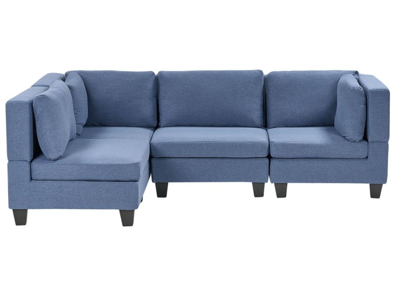 Sofa narożna Unstad  Niebieski Prawostronny 1 kpl