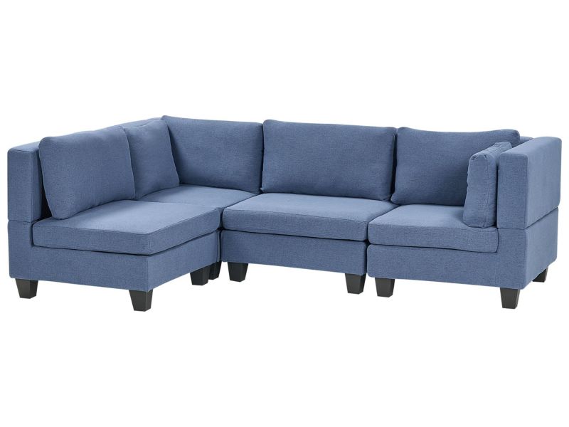 Sofa narożna Unstad  Niebieski Prawostronny 1 kpl