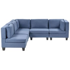 Sofa narożna Unstad  Niebieski Prawostronny 1 kpl
