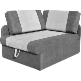 Sofa narożna z funkcją spania 90x200 Bonni Maxi Grafit/Szary 1 szt.
