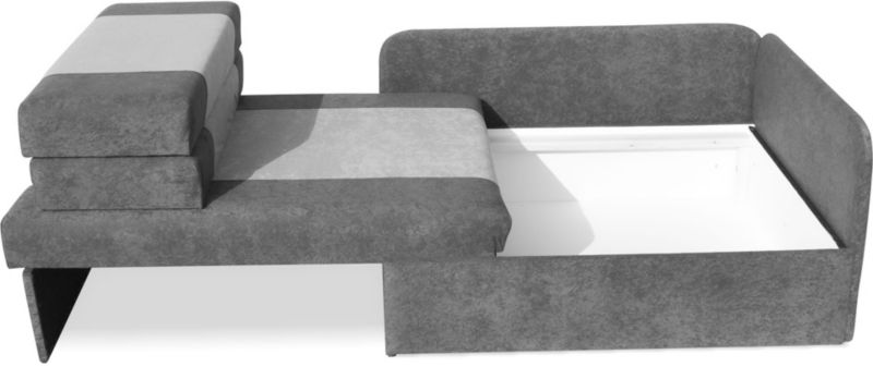 Sofa narożna z funkcją spania 90x200 Bonni Maxi Grafit/Szary 1 szt.