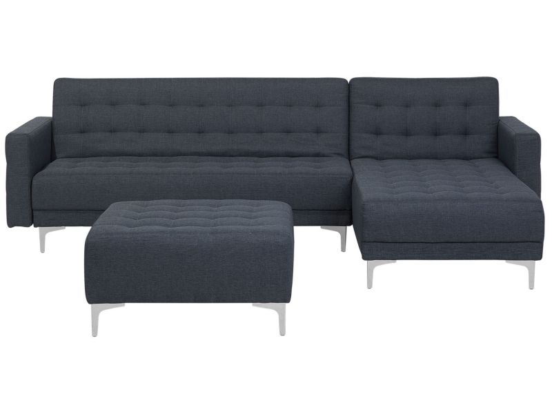 Sofa narożna z otomaną Aberdeen  Ciemnoszary Lewostronny 1 kpl