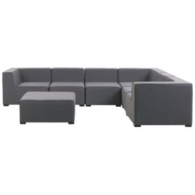 Sofa narożna z otomaną Arezzo Szary 1 kpl
