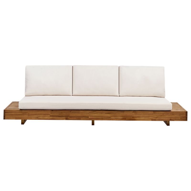 Sofa ogrodowa dla 3 osób Marettimo Certyfikowane drewno akacjowe Brązowy 1 szt.