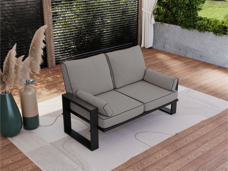 Sofa ogrodowa MKS Meble ELBA S2 szary 1szt
