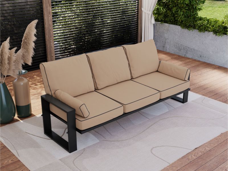 Sofa ogrodowa MKS Meble ELBA S3 beżowy 1szt