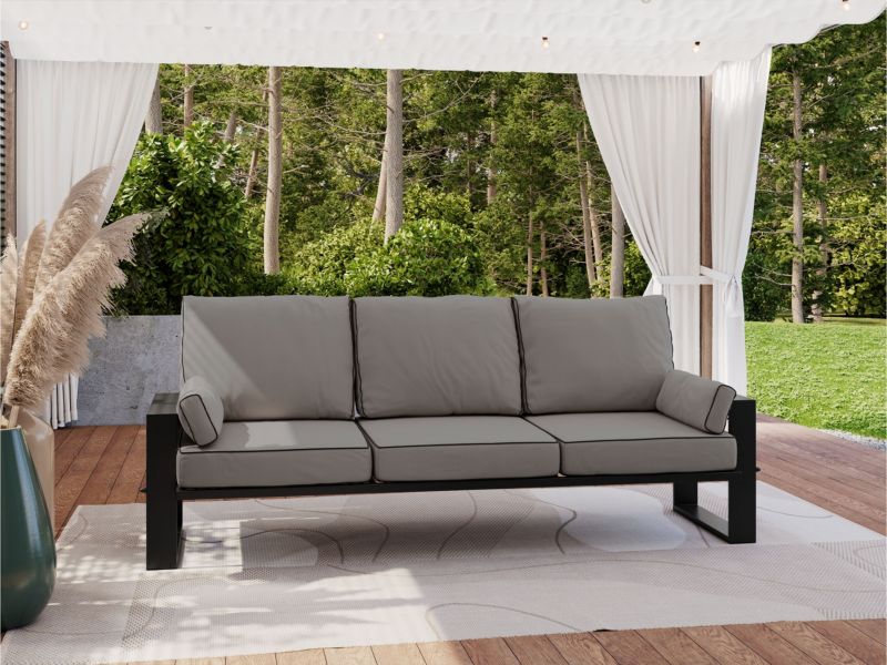 Sofa ogrodowa MKS Meble ELBA S3 szary 1szt