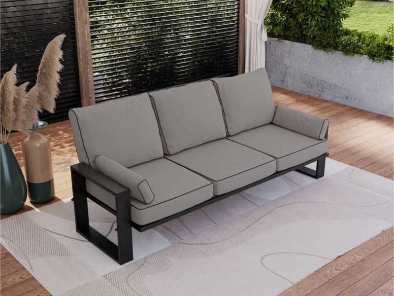 Sofa ogrodowa MKS Meble ELBA S3 szary 1szt