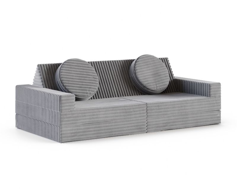 Sofa ŚPIJZDROWO sofka modułowa grafitowa wielofunkcyjna 160x160x13 1 szt.