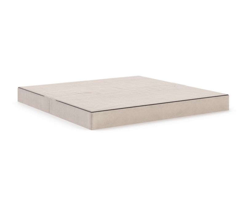 Sofa ŚPIJZDROWO sofka rozkładana FLIP beżowy sztruks 200x200x20 cm 1 szt.