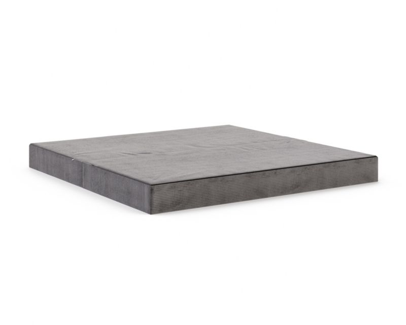 Sofa ŚPIJZDROWO sofka rozkładana FLIP grafitowa sztruks 200x200x20 cm 1 szt.