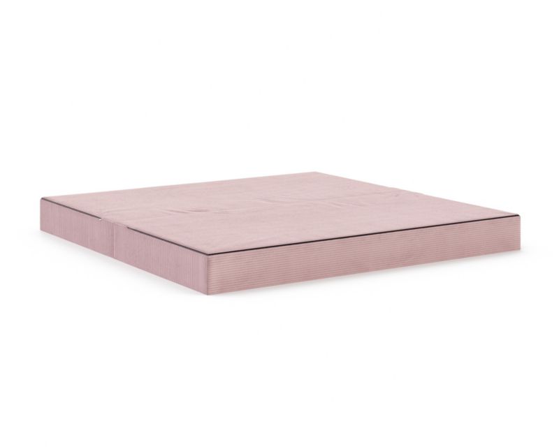Sofa ŚPIJZDROWO sofka rozkładana FLIP rózowa sztruks 200x200x20 cm 1 szt.