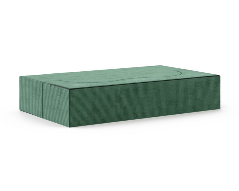 Sofa ŚPIJZDROWO sofka rozkładana SWING ciemno zielona sztruks 120x200x40 cm 1 szt.
