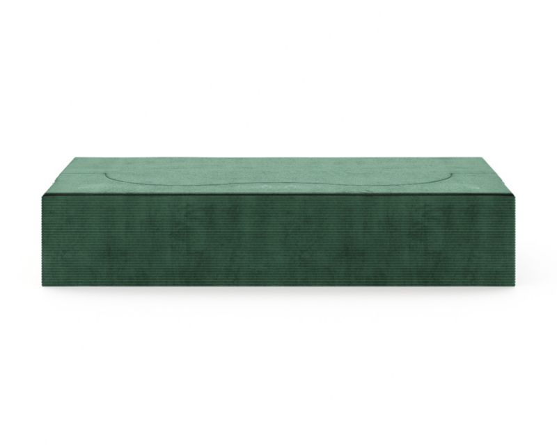 Sofa ŚPIJZDROWO sofka rozkładana SWING ciemno zielona sztruks 120x200x40 cm 1 szt.