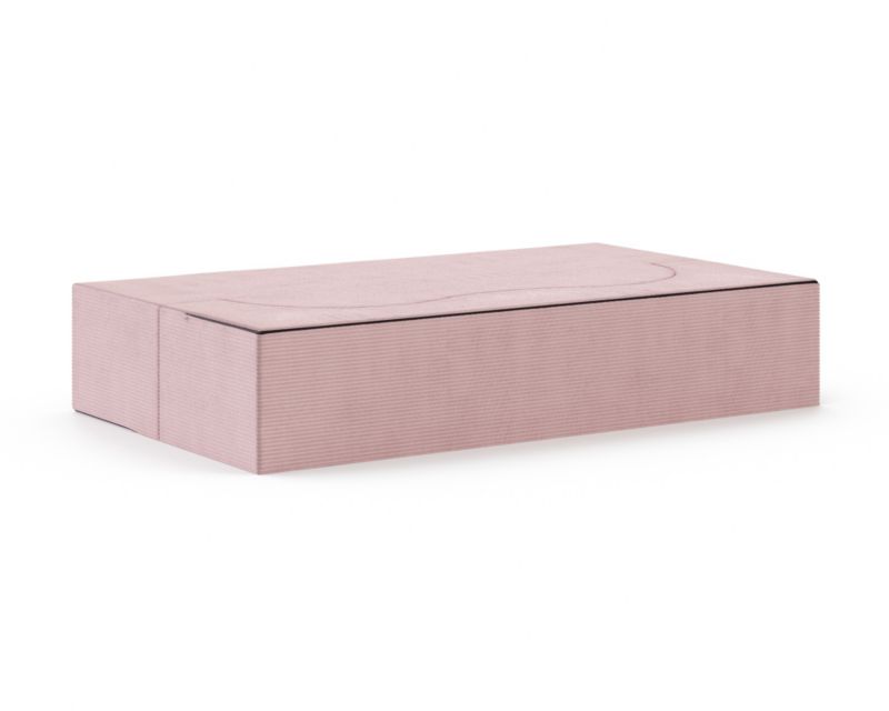 Sofa ŚPIJZDROWO sofka rozkładana SWING różowa sztruks 120x200x40 cm 1 szt.