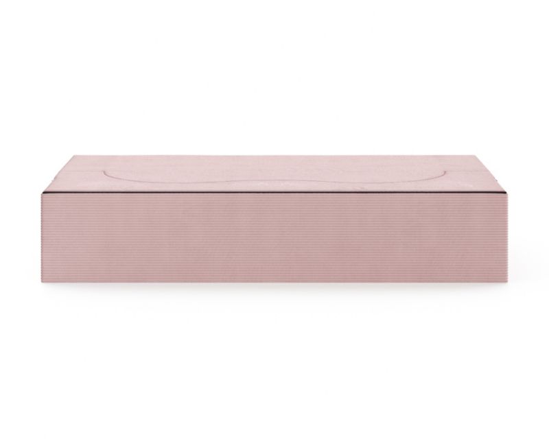 Sofa ŚPIJZDROWO sofka rozkładana SWING różowa sztruks 120x200x40 cm 1 szt.