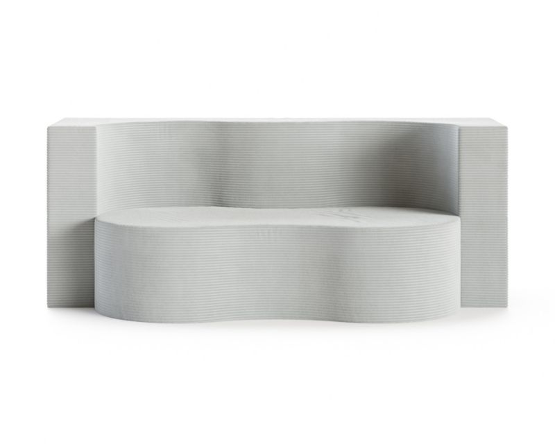 Sofa ŚPIJZDROWO sofka rozkładana SWING szara sztruks 120x200x40 cm 1 szt.