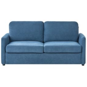 Sofa rozkładana Bennas Niebieski Tkanina 1 szt.