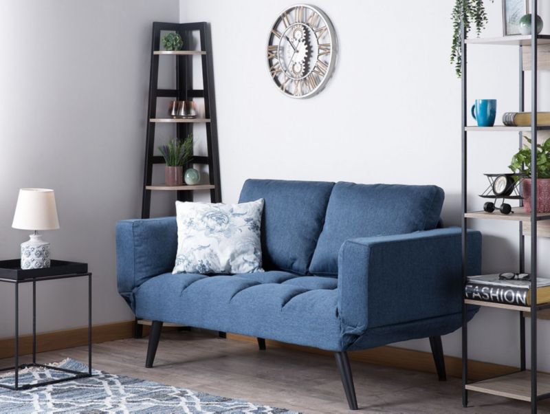 Sofa rozkładana Brekke Granatowy 1 szt.
