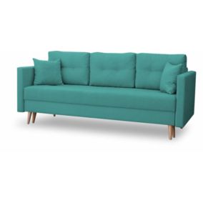 Sofa rozkładana do salonu Bonni Lahti Turkusowa 1 szt.