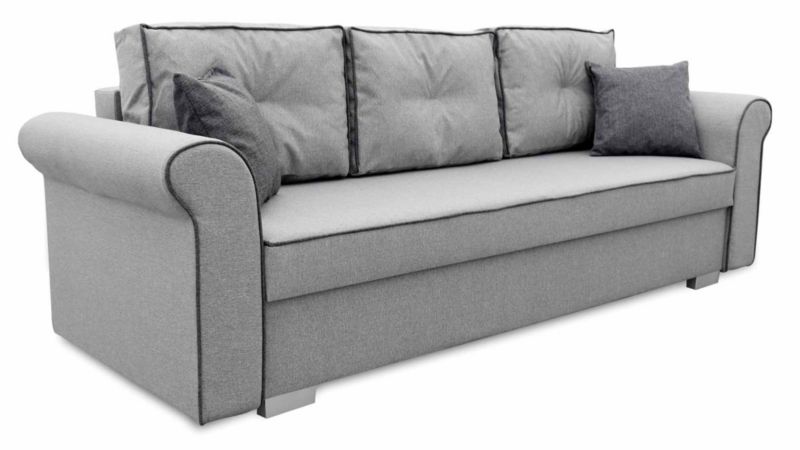 Sofa rozkładana do salonu  Bonni Merida Szara 1 szt.