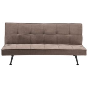Sofa rozkładana Hasle Brązowy Tkanina 1 szt.