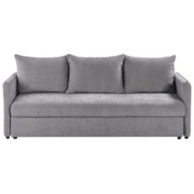 Sofa rozkładana Holsen Szary Tkanina 1 szt.