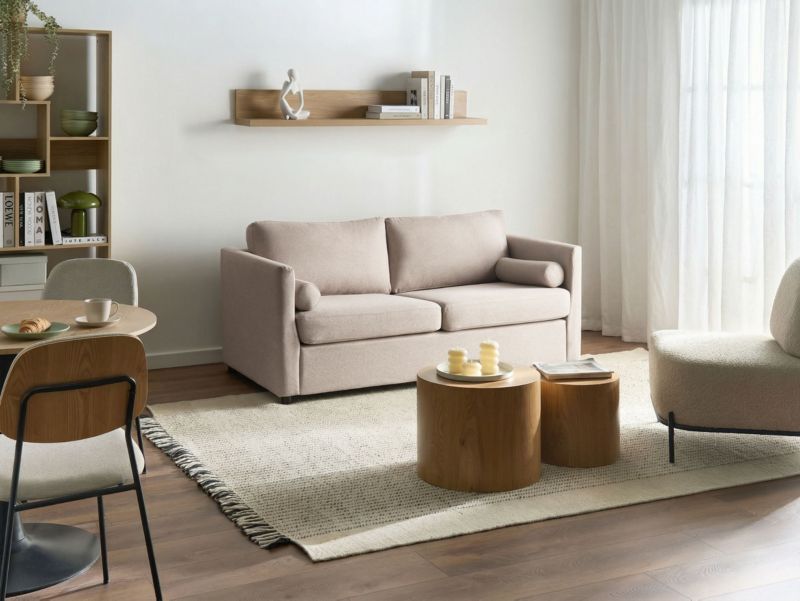 Rozkládací pohovka Inkoo Beige 1 ks.