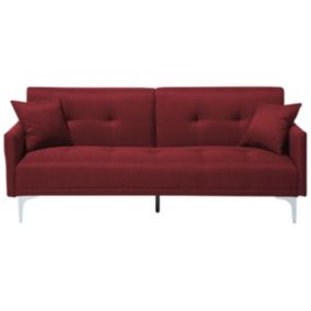 Sofa rozkładana Lucan Bordowy 1 szt.