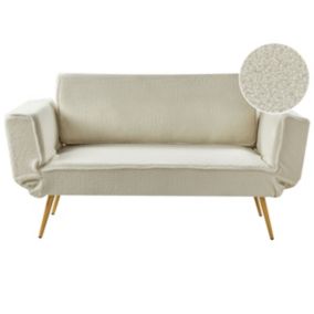 Sofa rozkładana Saarela Złamana biel 1 szt.