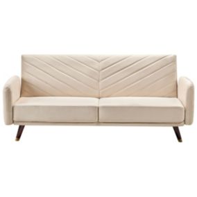 Sofa rozkładana Senja Beżowy 1 szt.