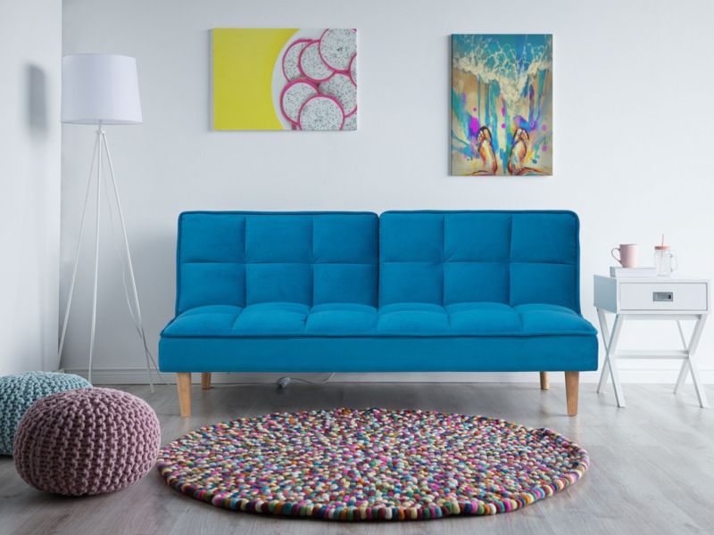 Sofa rozkładana Siljan Morski 1 szt.