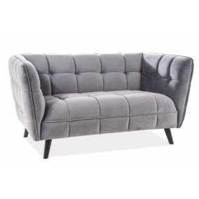 Sofa Signal CASTELLO VELVET 2 szara 1 szt