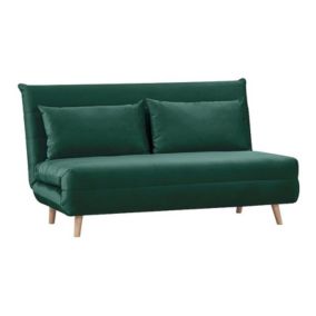Sofa Signal rozkładana z funkcją spania SPIKE II VELVET zielona 1 szt