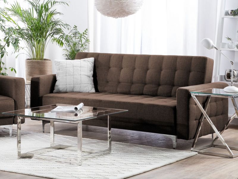 Sofa trzyosobowa Aberdeen Ciemnobrązowy 1 szt.