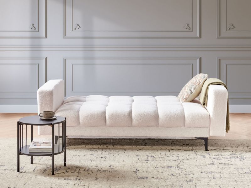 Sofa trzyosobowa Alnes Biały Boucle 1 szt.