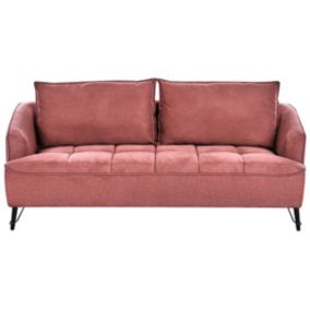 Sofa trzyosobowa burgundowa Hobro 1 szt.