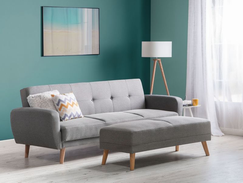 Sofa trzyosobowa Florli Jasnoszary 1 szt.