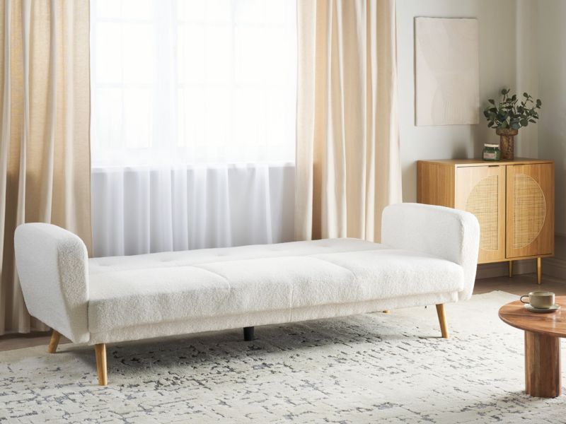 Sofa trzyosobowa Florli Złamana biel Boucle 1 szt.
