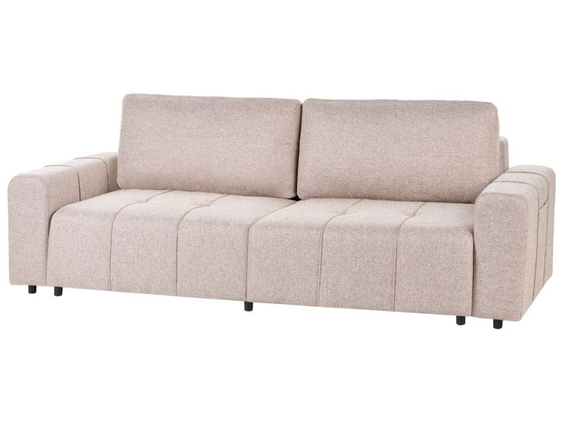 Sofa trzyosobowa Innvik Jasnobrązowy Tkanina 1 szt.
