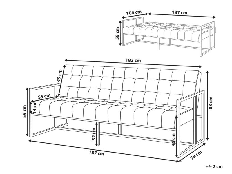 Sofa trzyosobowa Marstal Szmaragdowy Welur 1 szt.