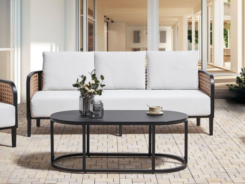 Sofa trzyosobowa Montefalco Metal Biały 1 kpl