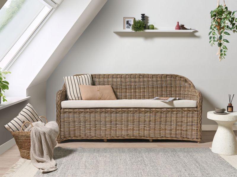 Sofa trzyosobowa Susua Rattan Naturalny 1 szt.