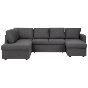 Sofa w kształcie U Karrabo Ciemnoszary 1 szt.