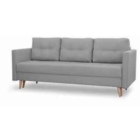 Sofa w stylu skandynawskim z funkcją spania Bonni Säffle Szara 1 szt.