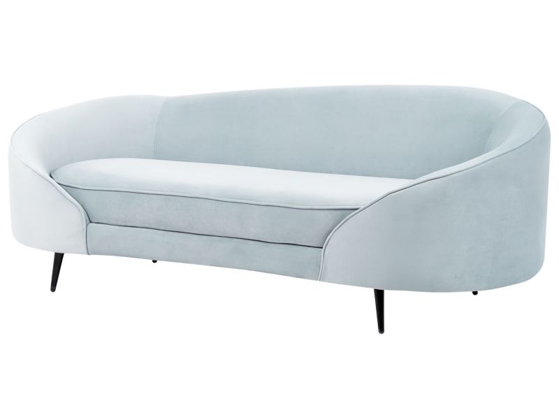 Sofa welurowa niebieska Savar 1 szt.