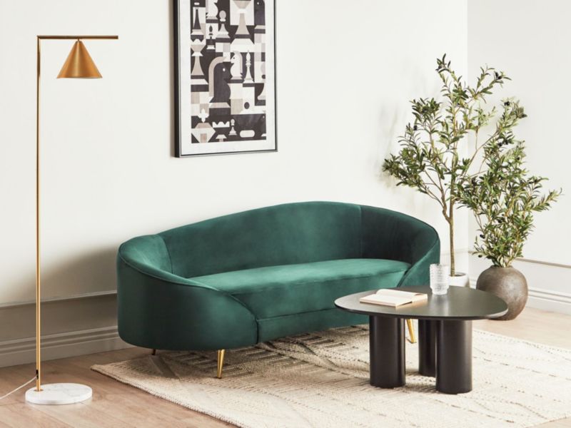 Sofa welurowa zielona Savar 1 szt.