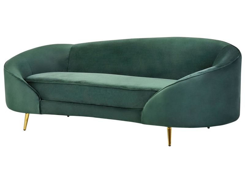 Sofa welurowa zielona Savar 1 szt.