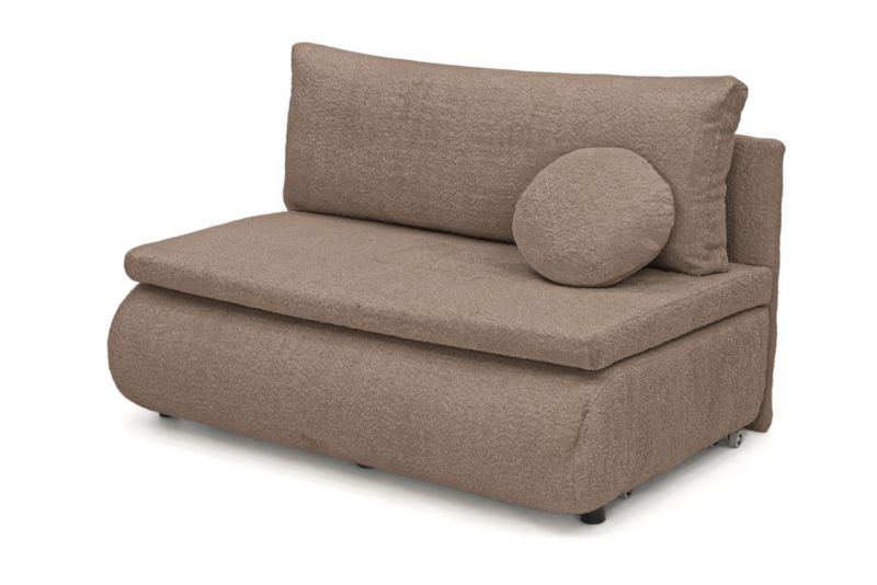 Sofa z funkcją spania MebleMWM LEETIE 120 anthology 04 boucle poduszka w zestawie 1 szt.