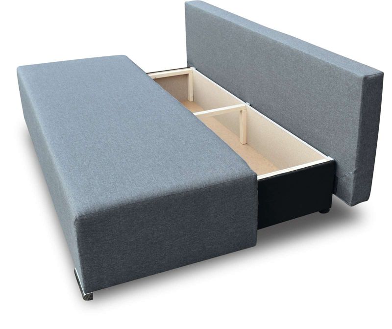 Sofa z funkcja spania i pojemnikiem Bonni Graf Bonni Grafitowa 1 szt.